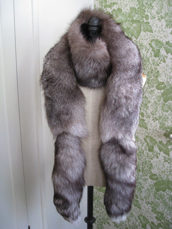 Woman Fox Fur Collar Ladies Winter Ribbon Luxury Designer Scarf Ring Coat  Fashion Warmth Real Fox Fur Scarf Women Luxery Scarf