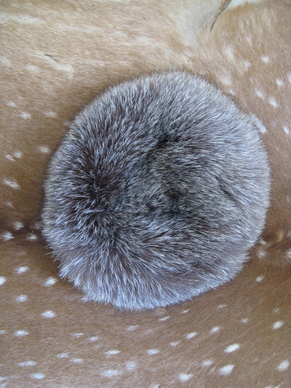 Real silver fox fur hat - image 6