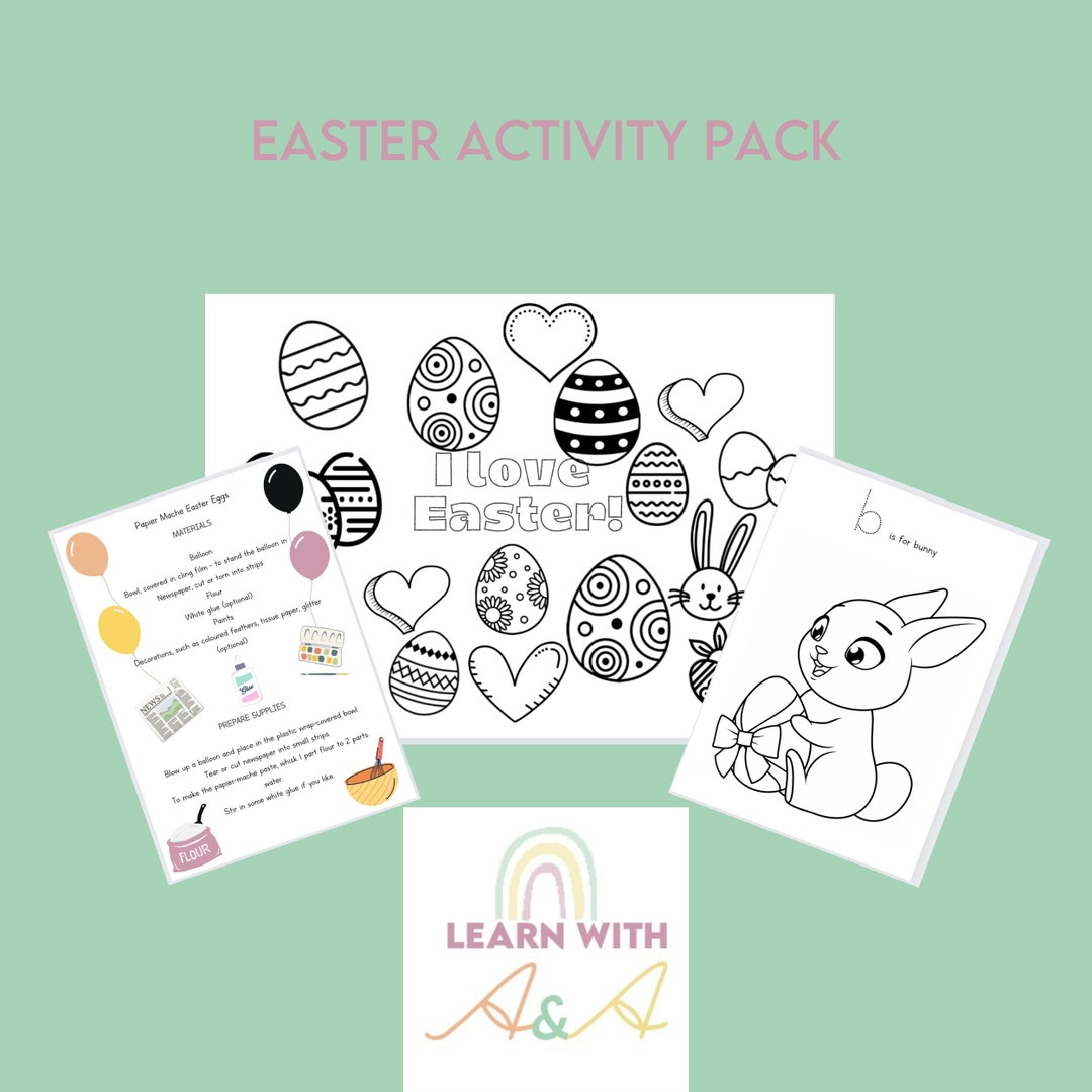 Easter Activity Pack - Etsy