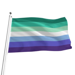 MLM Gay Pride Flag, 5 sizes, LGBTQ+ Pride Flag, ideal for pride marches, flagpoles, wall hanging, Free Worldwide Shipping
