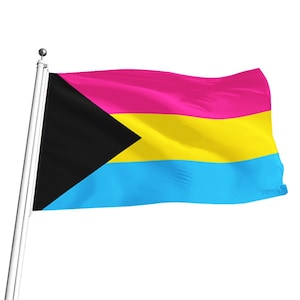 Demipansexual Pride Flag, 5 sizes, LGBTQ+ Pride Flag, ideal for pride marches, flagpoles, wall hanging, Free Worldwide Shipping