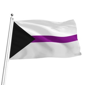Demisexual Pride Flag, 5 sizes, LGBTQ+ Pride Flag, ideal for pride marches, flagpoles, wall hanging, Free Worldwide Shipping