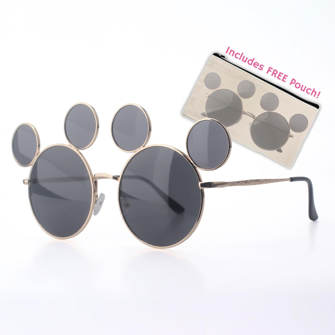 Mickey Mouse Shaped Sunglasses – Disney Inspired Eyewear – Black and ...