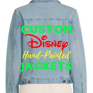 Adult Disney jacket Disney themed outerwear-custom Disney fashion Disney princess jacket-Disney inspired jacket any character jacket
