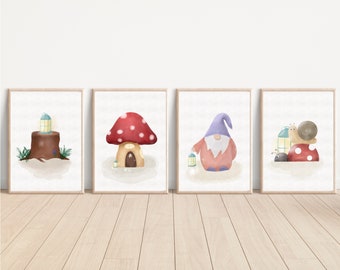 Gnome Nursery Prints