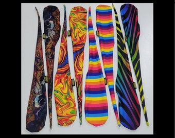 Trippy Poi Sock - Empty - Sold Individually As Pair - 4 Designs - Spandex Material