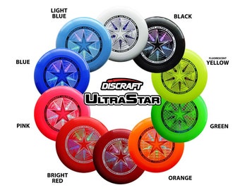 Disco volador Discraft Ultrastar 175 g - Frisbee deportivo - Varios colores - Vendido por unidad