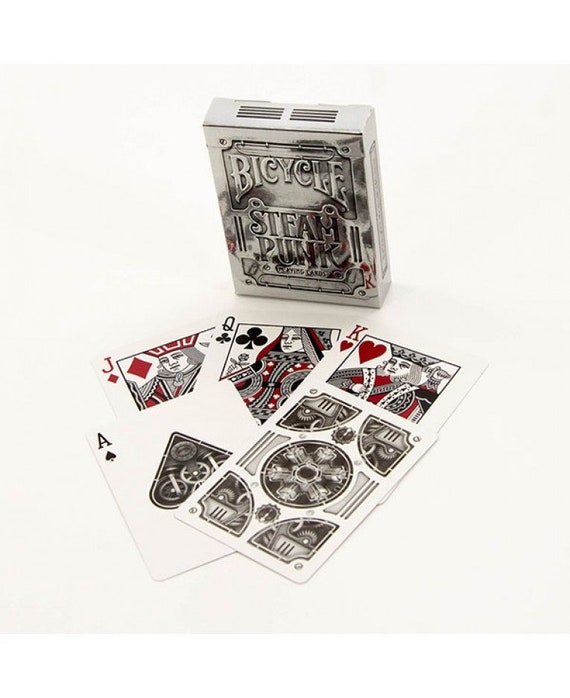 Bicycle Silver Steam Punk Playing Card Deck Etsy