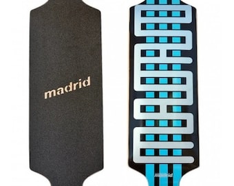 Madrid DTF 36" Blue Steel Longboard Skateboard