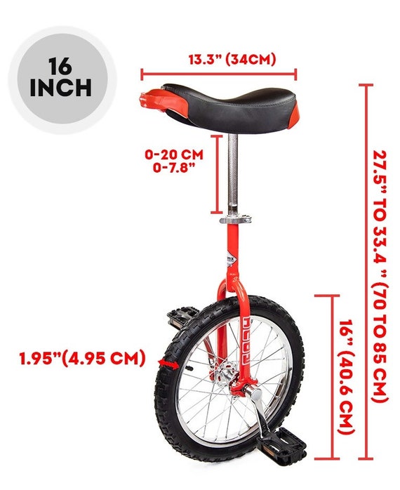 Unicycle Pedals Dimensions
