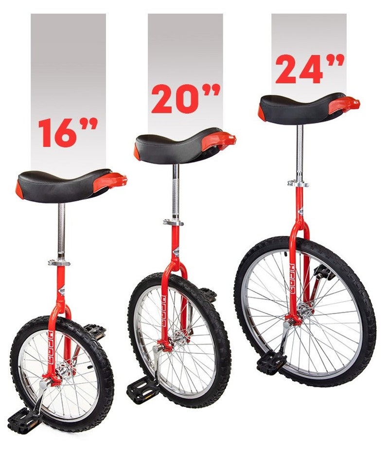 Deluxe Indy Trainer 16 Unicycle Chrome Or Red & Black Stunt Circus Fun Adults/Children image 6