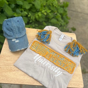 Southern University Tee, Southern University Embroidered Shirt ...