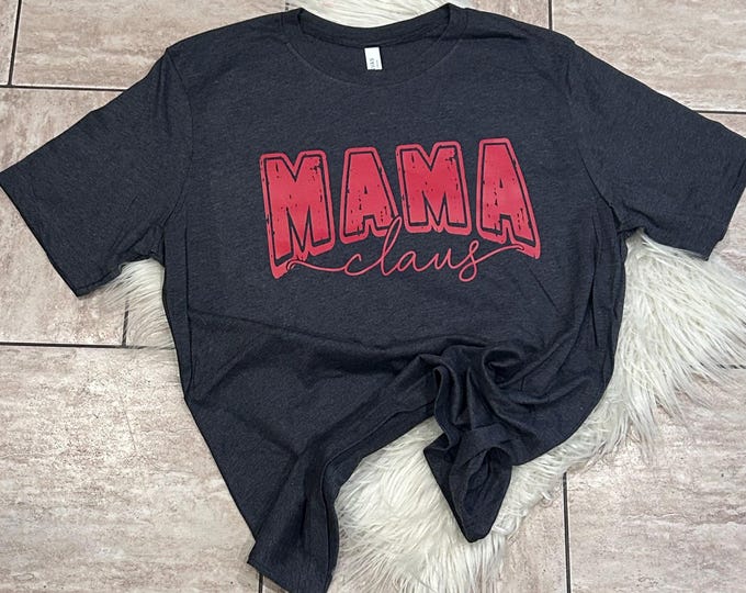 Mama Claus Christmas Sweatshirt: Soft Style Cotton Blend