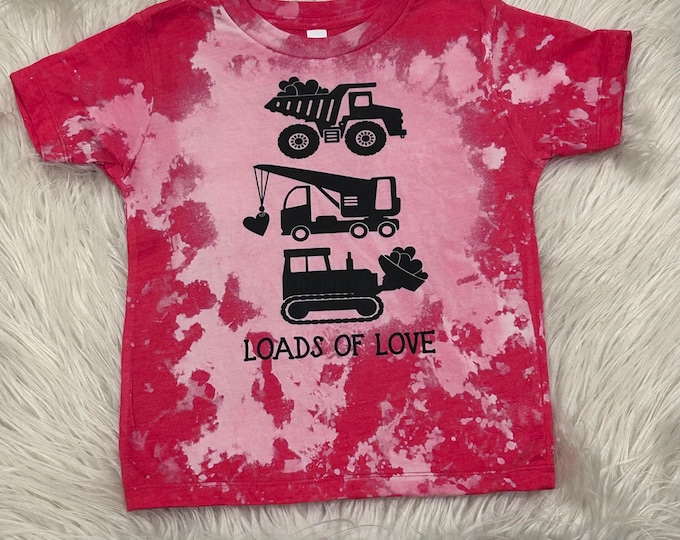 Loads of Love Bleached Valentine's Day Shirt