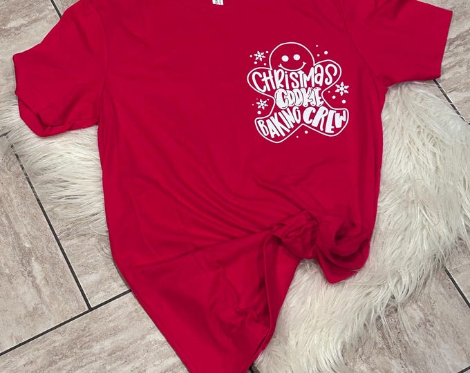 Christmas Cookie Baking Crew Shirt: Family Matching Merry Christmas Tee