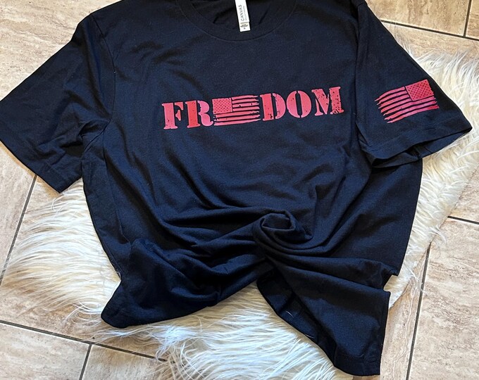 Freedom Flag Shirt: Patriotic Graphic Tee