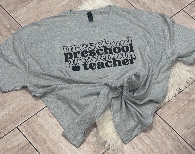 Preschool Teacher T-Shirt: Soft Cotton Crew Neck