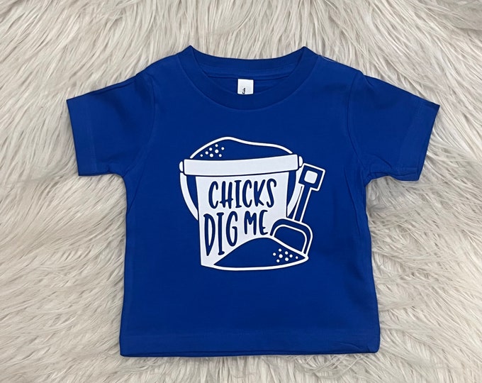 Chicks Dig Me Toddler Shirt: Summer Graphic Tee