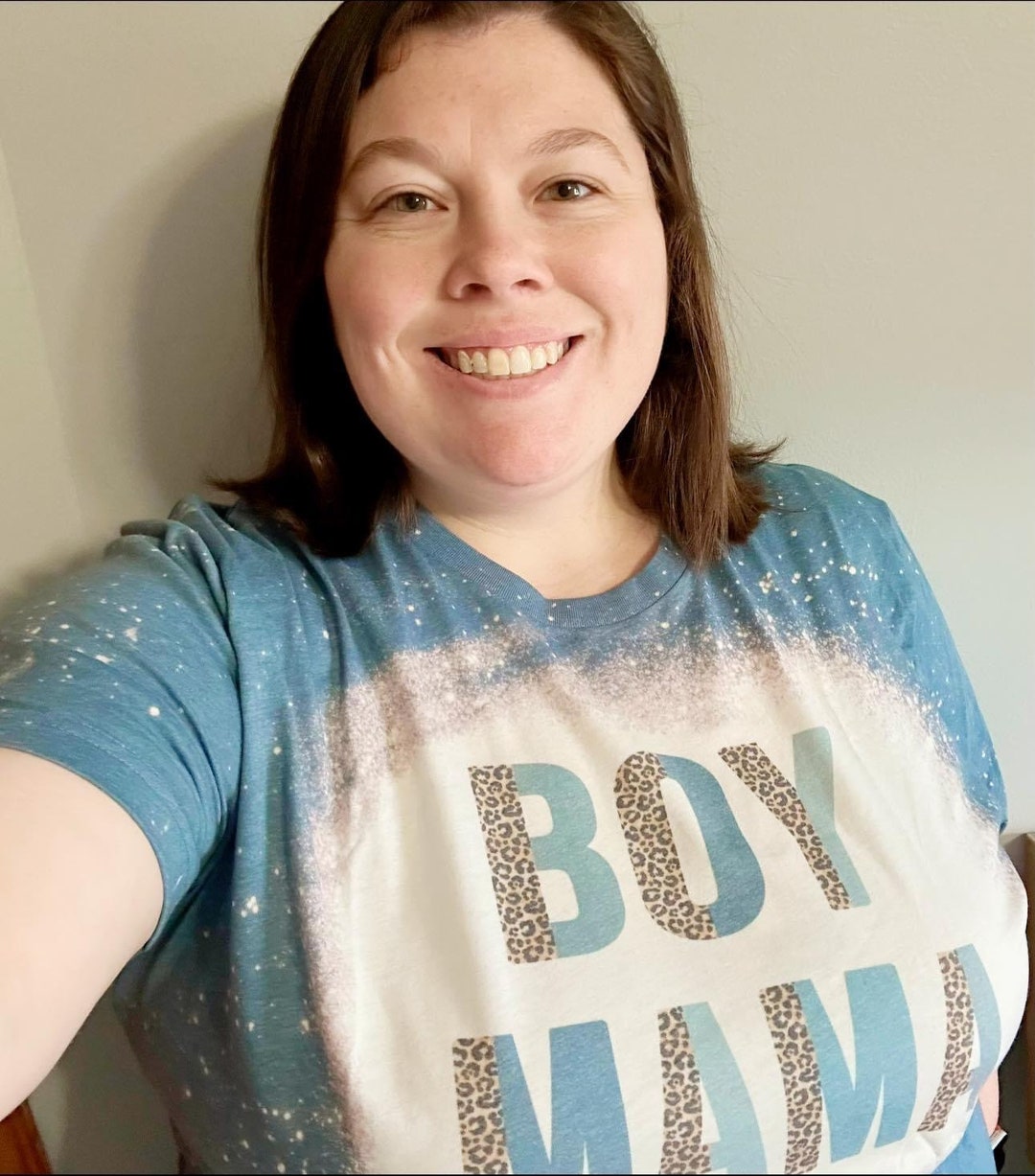 Boy Mama Shirt, Mama Shirt, Boy Mama Bleached Shirt, Boy Mama Etsy
