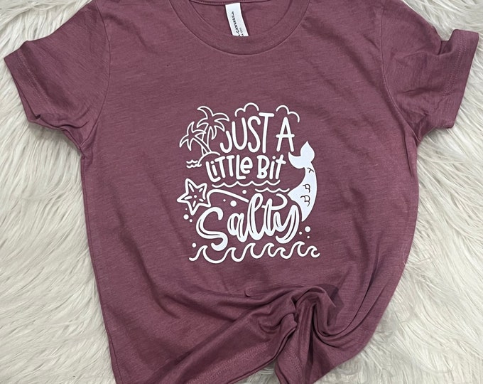 Just a Little Bit Salty Shirt: Kids Graphic Tee