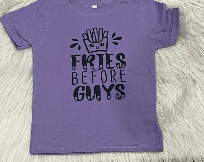 Fries Before Guys Kids Graphic T-Shirt