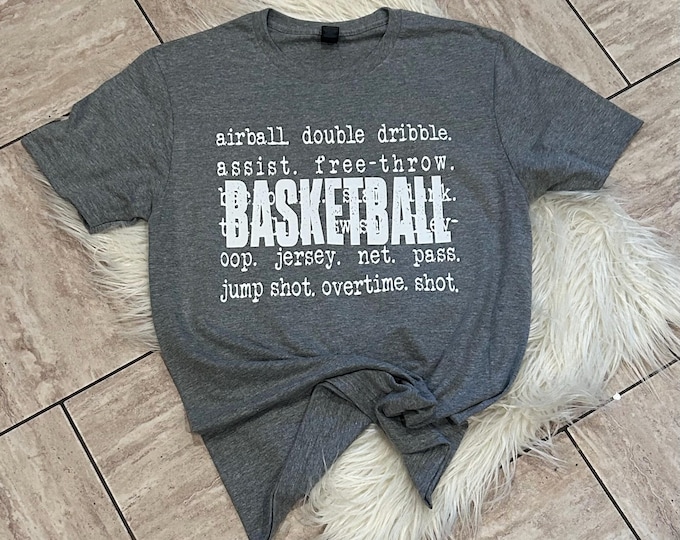 Basketball Game Day Shirt: Soft Cotton Blend, Long Sleeve