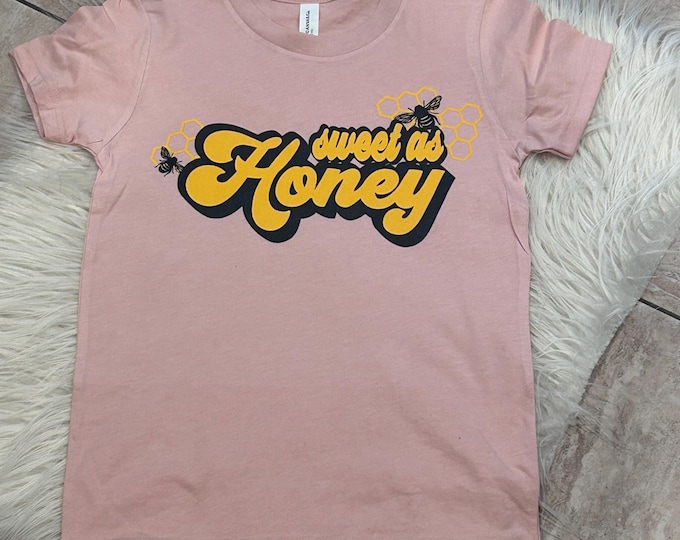 Sweet as Honey Shirt: Bleached Graphic Tee