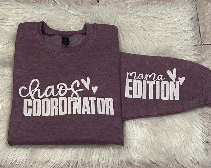 Chaos Coordinator Mom Shirt: Mama Edition Cotton Blend Tee