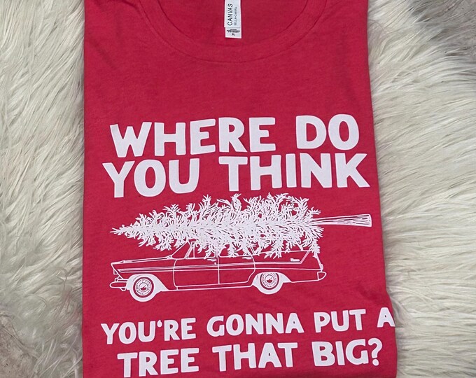 Funny Christmas Tree Car Shirt: Holiday Graphic Tee