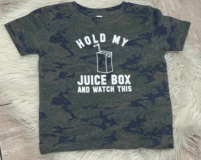 Hold my Juice Box and Watch This Shirt, Kids Shirt, Graphic shirt for kids