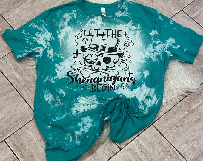 Let the Shenanigans Begin Shirt: St Patrick's Day Cotton Tee