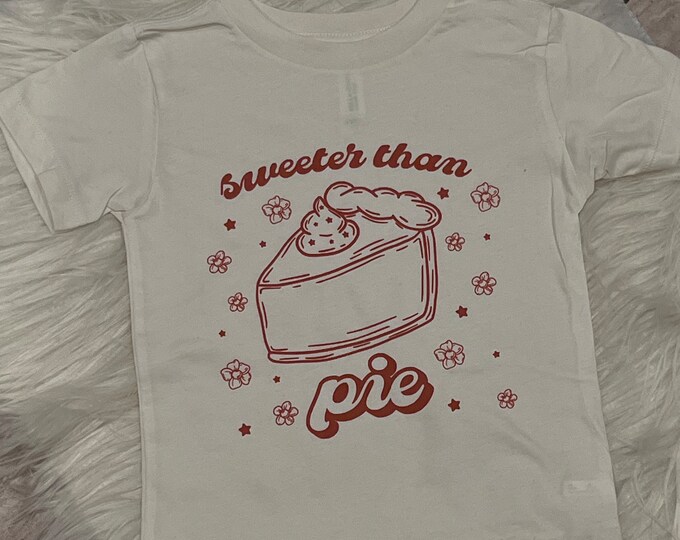Sweeter Than Pie Shirt: Kids Fall Graphic Tee