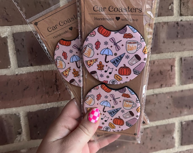 Gilmore Girls Car Coasters: Absorbent Neoprene Car Accessories (Set of 2)