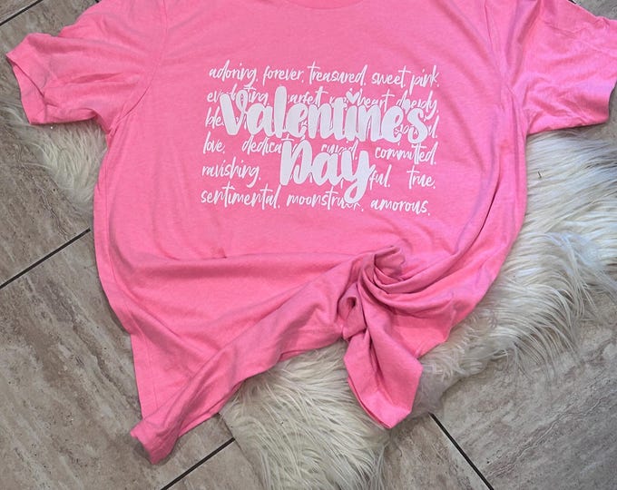 Valentine's Day Cotton Shirt: XOXO Hearts Tee