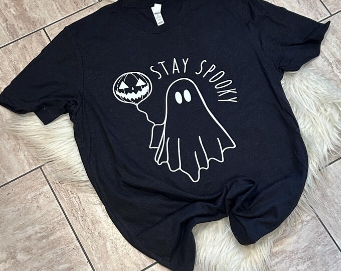 Stay Spooky Ghost T-Shirt: Halloween Graphic Tee