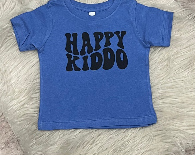 Happy Kiddo Shirt: Retro Style Toddler Tee