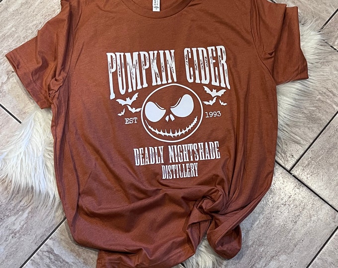 Pumpkin Cider Halloween Shirt: Spooky Season Tee