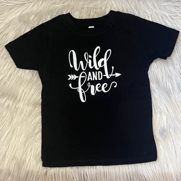 Wild and Free Shirt, Wild Shirt, Kids Shirt, Graphic Shirt