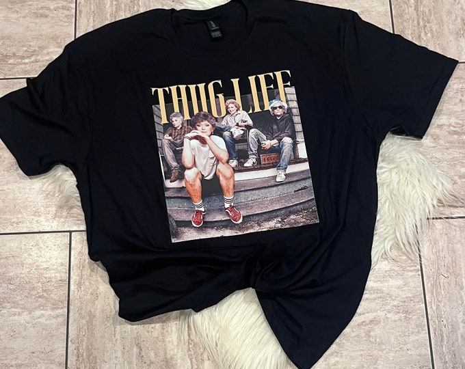 Thug Life Graphic Tee, Funny Cotton Shirt