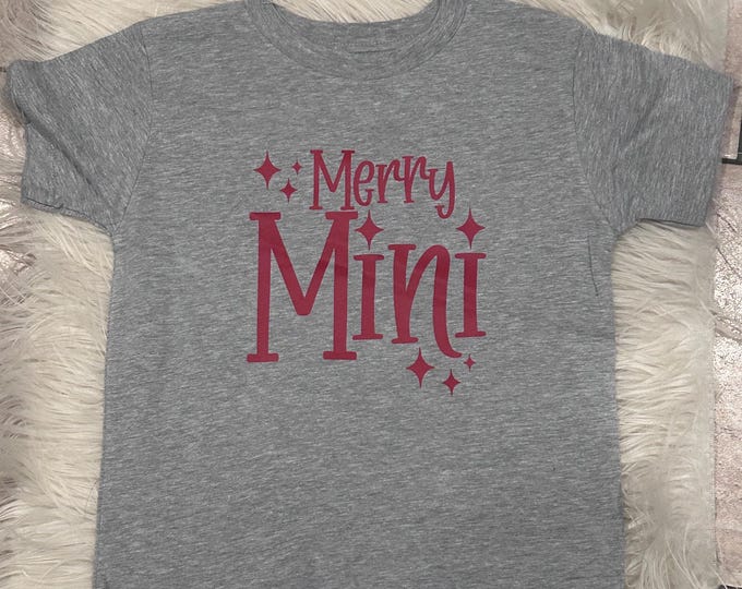 Merry Mini Christmas Shirt: Kids Holiday Tee