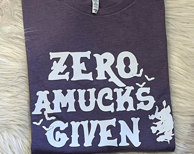 Witch Shirt: Zero Amucks Given, Halloween Tee