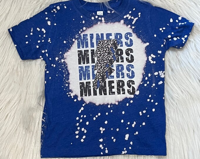 Bleached Miners Sports Shirt: Custom Team Tee