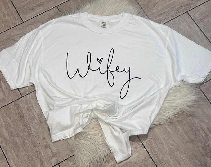 Wifey Shirt: Soft Cotton Bride-to-Be Tee