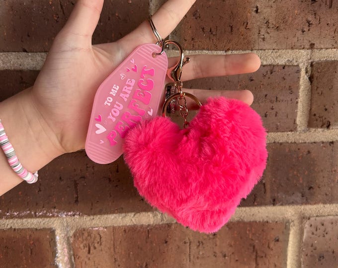 Retro Motel Keychain, Valentine's Gift for Her