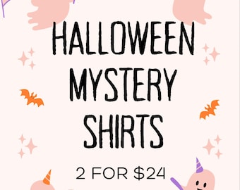 Halloween Mystery Shirts: Bleached Graphic Tee, Custom Order