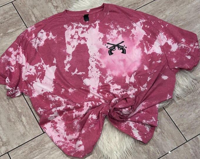 Bleached Western Shirt: Small Town Smoke Show Rodeo Tee