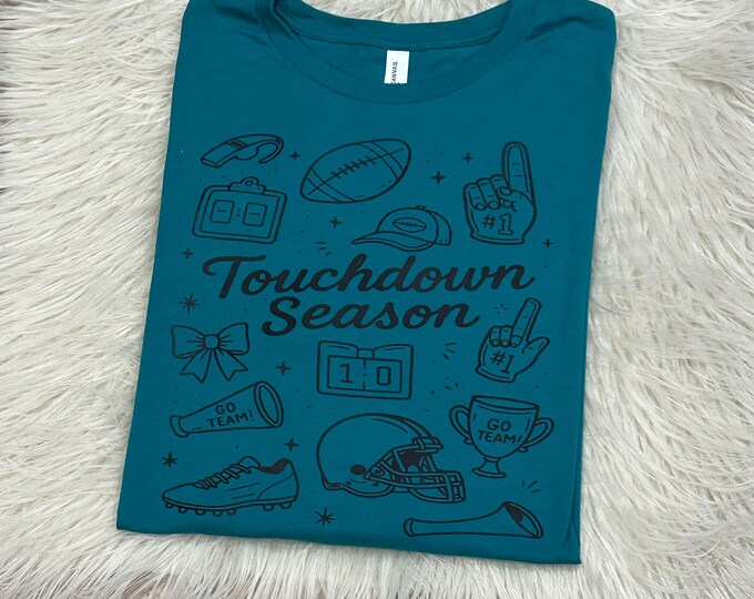 Touchdown Football Shirt: Soft Cotton Game Day Tee