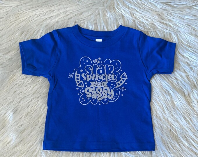 Star Spangled Kids Shirt: Fourth of July Graphic Tee