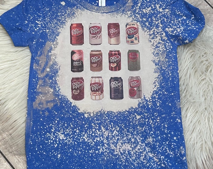 Vintage Dr Pepper Soda T-Shirt: Bleached Style