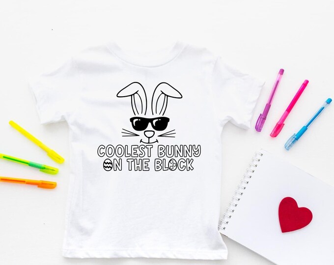 Easter Coloring Shirt: Kids' Bunny Tee